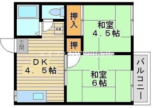 岡山駅 バス30分  築港栄町下車：停歩3分 2階の物件間取画像